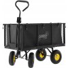 DVOJFUNKČNÝ ZÁHRADNÝ VOZÍK XL - ČIERNY S PLACHTOU *0115