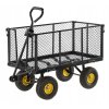 DVOJFUNKČNÝ ZÁHRADNÝ VOZÍK XL - ČIERNY S PLACHTOU *0115