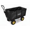DVOJFUNKČNÝ ZÁHRADNÝ VOZÍK XL - ČIERNY S PLACHTOU *0115