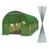 Záhradný fóliovník 8 × 3 × 2 m, 5-segmentový, zelený CH-TUN5620