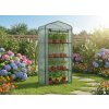 ZAHRADNÝ SKLENÍK SO ŠTYRMI POLICAMI 69 X 49 X V160cm *0426