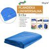 Univerzálna modrá plachta 5 × 5 m 50 g/m? UV CH-DEK4119