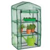 ZÁHRADNÝ SKLENÍK S TROMI POLIČKAMI ZELENÝ 69 x 49 x V125 CM *5245