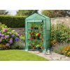 ZÁHRADNÝ SKLENÍK S TROMI POLIČKAMI ZELENÝ 69 x 49 x V125 CM *5245