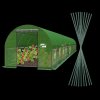 ZÁHRADNÝ FÓLIOVÝ TUNEL 10-SEGMENTOVÝ ZELENÝ 10 x 4 x 2 M *8009