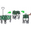 ZELENÝ SKLADACÍ ZÁHRADNÝ VOZÍK 116 x 54 x 90 cm *5168