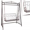 ZÁHRADNÁ HOJDAČKA 162 x 90 x 205 CM ANTICKÝ BRONZ *1418