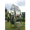 ZÁHRADNÁ PERGOLA S LAVIČKOU 123 x 63 x 252 CM ANTICKÝ BRONZ*1456