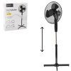 Stojanový ventilátor čierny 45 W 41 cm CH-FAN9004