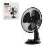Čierny stolný ventilátor 40 W, 34 cm CH-FAN9042