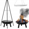 VISIACI GRIL S NASTAVITEĽNÝM STOJANOM NA TROJNOŽKE 64,5 x 64,5 x 150 CM *6032