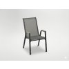 OCEĽOVÁ ZÁHRADNÁ STOLIČKA KD POLYWOOD 72,5 x 54 x 92,5 CM SIVÁ *9521