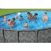 KONŠTRUKČNÝ BAZÉN 6,71 X 1,32 M (BAZÉN, PIESKOVÁ PUMPA, REBRÍK, KRYT) *5359