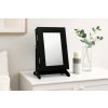 SKRINKA NA ŠPERKY SO ZRKADLOM ČIERNA 21 x 15 x 35 cm *8072