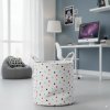 KÔŠ NA PRÁDLO/HRAČKY 35 x 37 CM OKRÚHLY BODKY VEĽK. L *4946