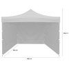 Predajný stan 3 x 3 m modrý CH-NAM7458