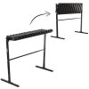 SKLADACIA LAVIČKA DĹ 86 CM SO STOPOU - ČIERNA *8305