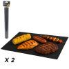 Sada 2 teflónových podložiek na gril 40 × 33 cm CH-BBQ1596