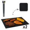 Sada 2 teflónových podložiek na gril 40 × 33 cm CH-BBQ1596