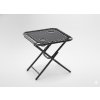 SKLADACÍ TURISTICKÝ STÔL 50 x 50 x 50 CM S DRŽIAKMI NA NÁPOJE ČIERNY *2739