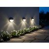Solárne nástenné svietidlo LED 11,3 x 11,3 x 4,5 cm CH-SOL0694