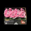 SOLÁRNA LAMPA FUNNY FLAMINGO 10,5 x 5 x 17,5 CM TEPLÁ BIELA 1KS