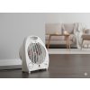 ELEKTRICKÝ TEPLENÝ VENTILÁTOR / FARELKA S BEZPEČNÝM VYPÍNAČOM BIELA 2000W *7254