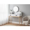 KOZMETICKÝ TOALETNÝ STOLÍK BIELY SO ZRKADLOM 100 x 40 x 139 CM *1602