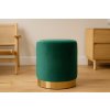 OKRÚHLE PUF 35 x 40 CM TMAVOZELENÁ *3932