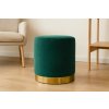 OKRÚHLE PUF 35 x 40 CM TMAVOZELENÁ *3932