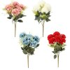 UMELÁ VETVIČKA - KYTICA 7 KVETOV 42 CM MIX FARIEB *4106