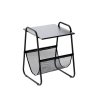 BOČNÝ STOJÁN S DRŽIAKOM NA NOVINY 40 x 40 x 55 CM ČIERNY *1197