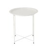 OKRÚHLY KÁVOVÝ STOLÍK 47 x 47 x 50,5 CM BIELY *1074