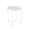 OKRÚHLY KÁVOVÝ STOLÍK 47 x 47 x 50,5 CM BIELY *1074