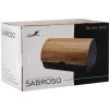CHLEBNÍK SABROSO - SMALTOVANÝ S BAMBUSOVÝM KRYTOM 38 x 25 x 18 CM BIELY *8909