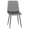 MODERNÁ VELÚROVÁ STOLIČKA SIVÁ *2937