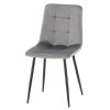 MODERNÁ VELÚROVÁ STOLIČKA SIVÁ *2937