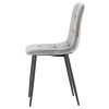 MODERNÁ VELÚROVÁ STOLIČKA SIVÁ *2937