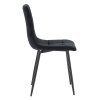 MODERNÉ ZAMATOVÉ ČIERNE KRESLO *2951