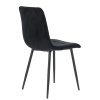 MODERNÉ ZAMATOVÉ ČIERNE KRESLO *2951