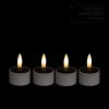 SÚPRAVA 4 SOLÁRNYCH SVIEČOK TEALIGHT 4 X 2,5 CM/5 CM *9445