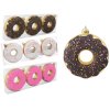 SADA 3 VIANOČNÝCH OZDÔB DONUT 8 CM *7169