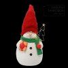 Vianočná LED figúrka snehuliaka so stromčekom 37 cm CH-GOT5388