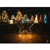VIANOČNÁ DEKORÁCIA - HVIEZDA LED 30 CM 95 L TEPLO BIELA NA BATÉRIE *0337