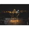 VIANOČNÁ DEKORÁCIA - HVIEZDA LED 30 CM 95 L TEPLO BIELA NA BATÉRIE *0337