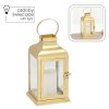 LAMPION 11 x 11 x 22 CM LED KOVOVÝ ZLATÝ *0900