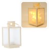 VIANOČNÁ LAMPA 11 x 11 x 20,5 CM S LED VLOŽKOU S 3D EFEKTOM BIELA *2546