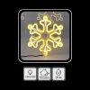 SNEŽIENKA 30 CM NEON LED TEPLÁ BIELA + STUDENÁ BIELA FLASH VNÚTORNÉ/VONKAJŠIE *8288