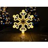 SNEŽIENKA 30 CM NEON LED TEPLÁ BIELA + STUDENÁ BIELA FLASH VNÚTORNÉ/VONKAJŠIE *8288