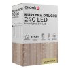 SVETELNÁ OPONA DRÁTIKY 240L TEPLÁ BIELA, 5 x 1,5 M, USB, S DIAĽKOVÝM OVLÁDAČOM *8462